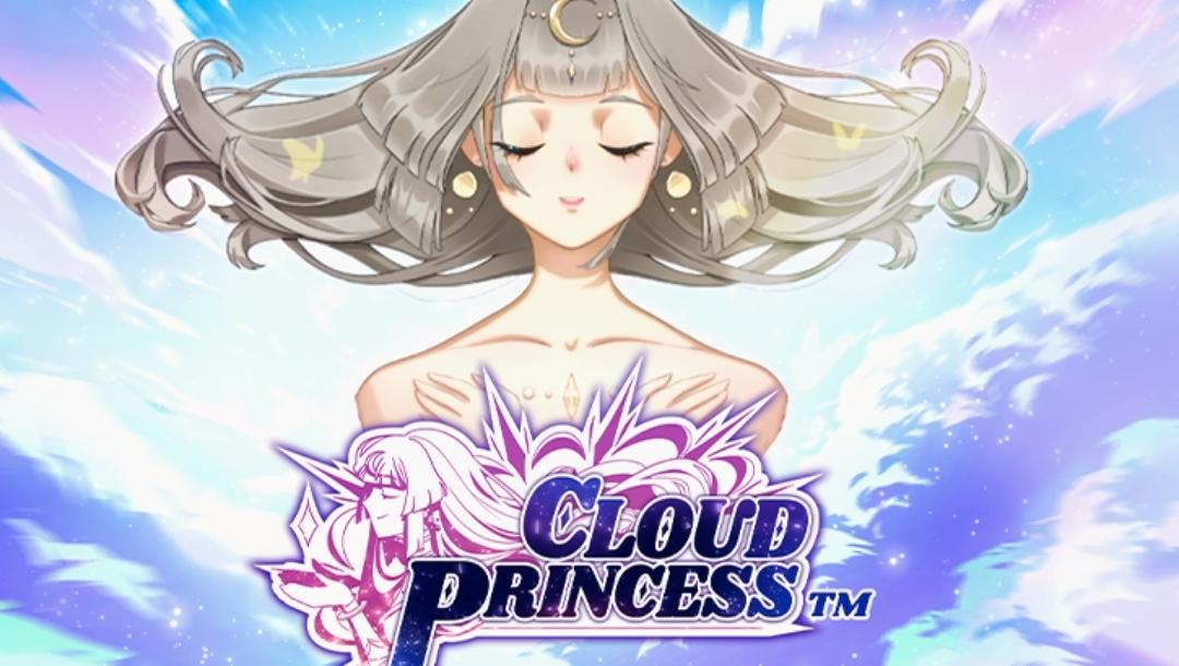 Cloud Princess title artwork with the main character against a cloud-filled sky, logo displayed below.