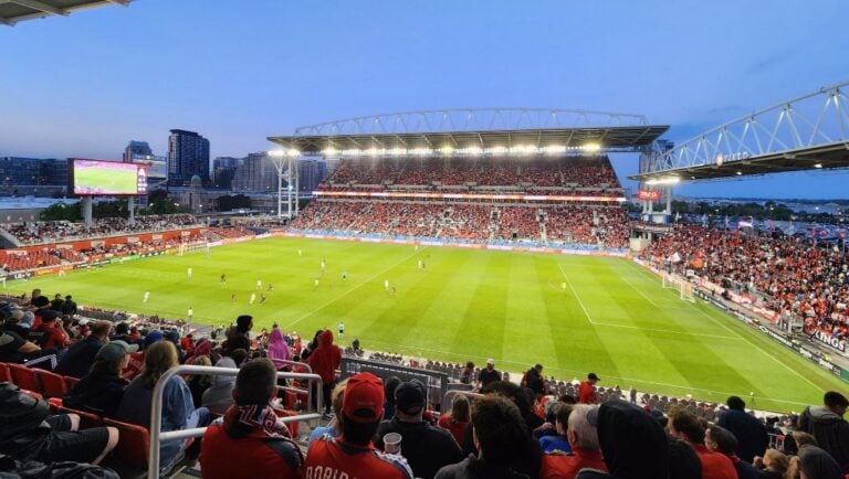 A photo of BMO field.